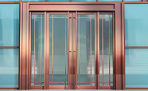 安塞玻璃地弹门